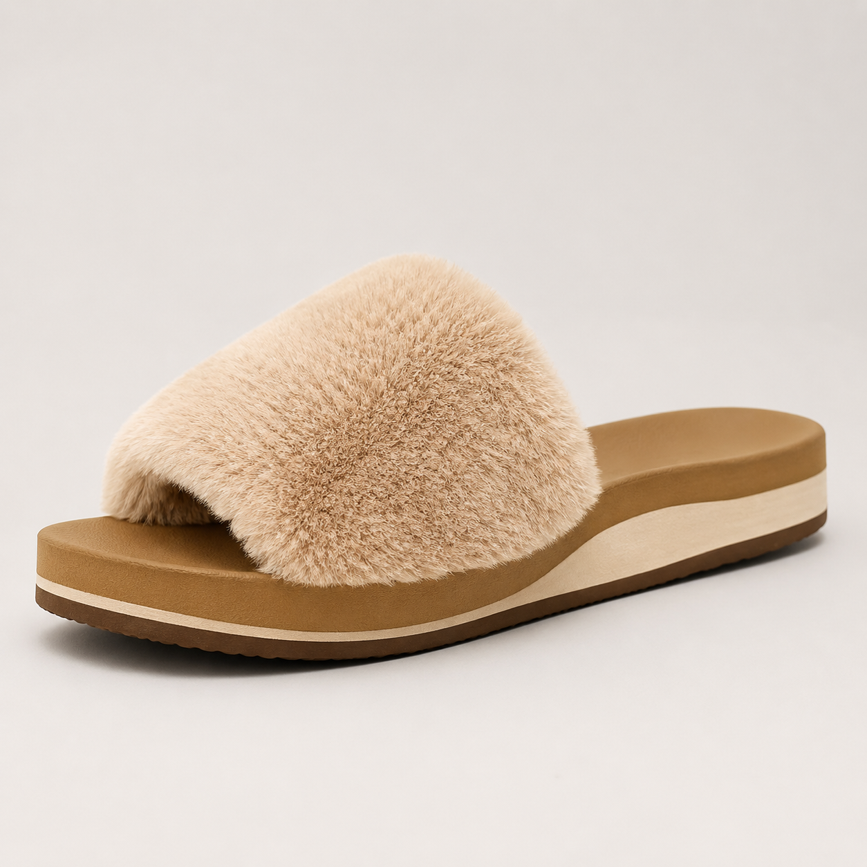 Cozy Faux Fur Slide Sandals