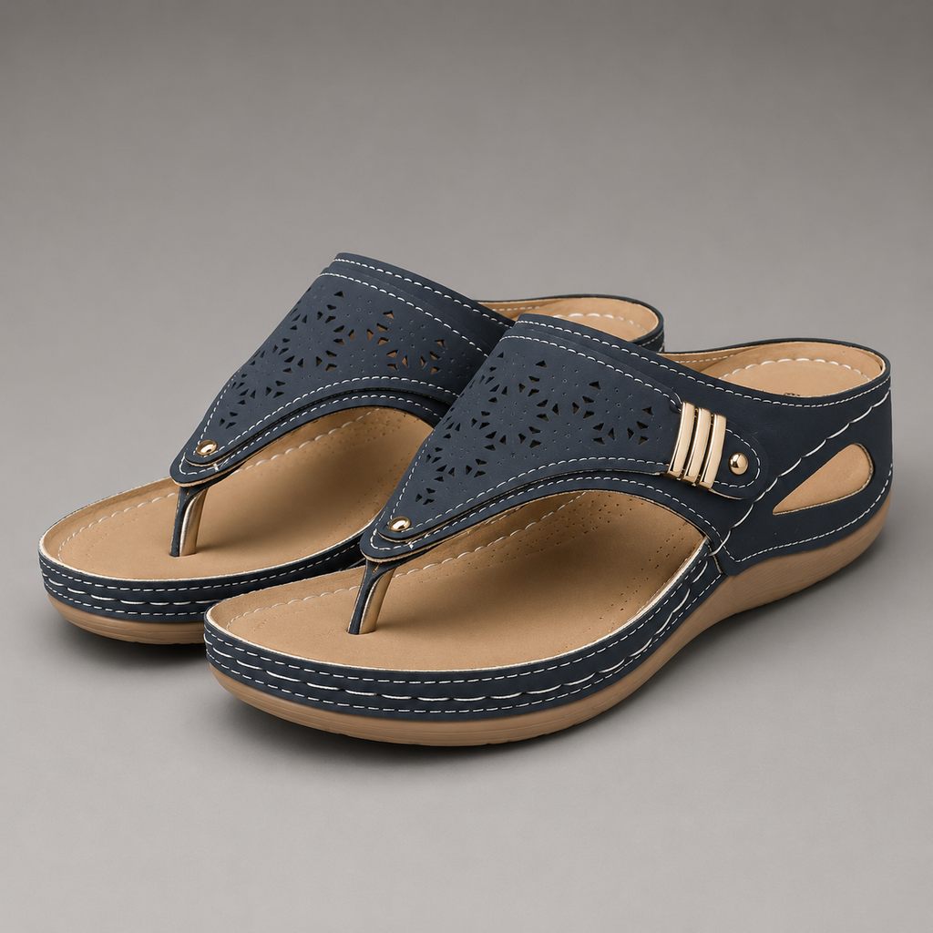 Comfort Wedge Thong Sandals
