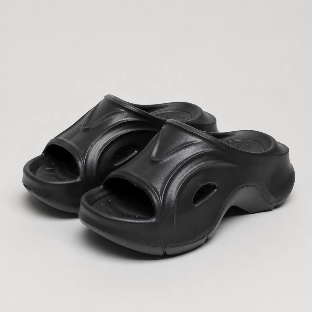Sculpted Pillow Slide Sandals detail