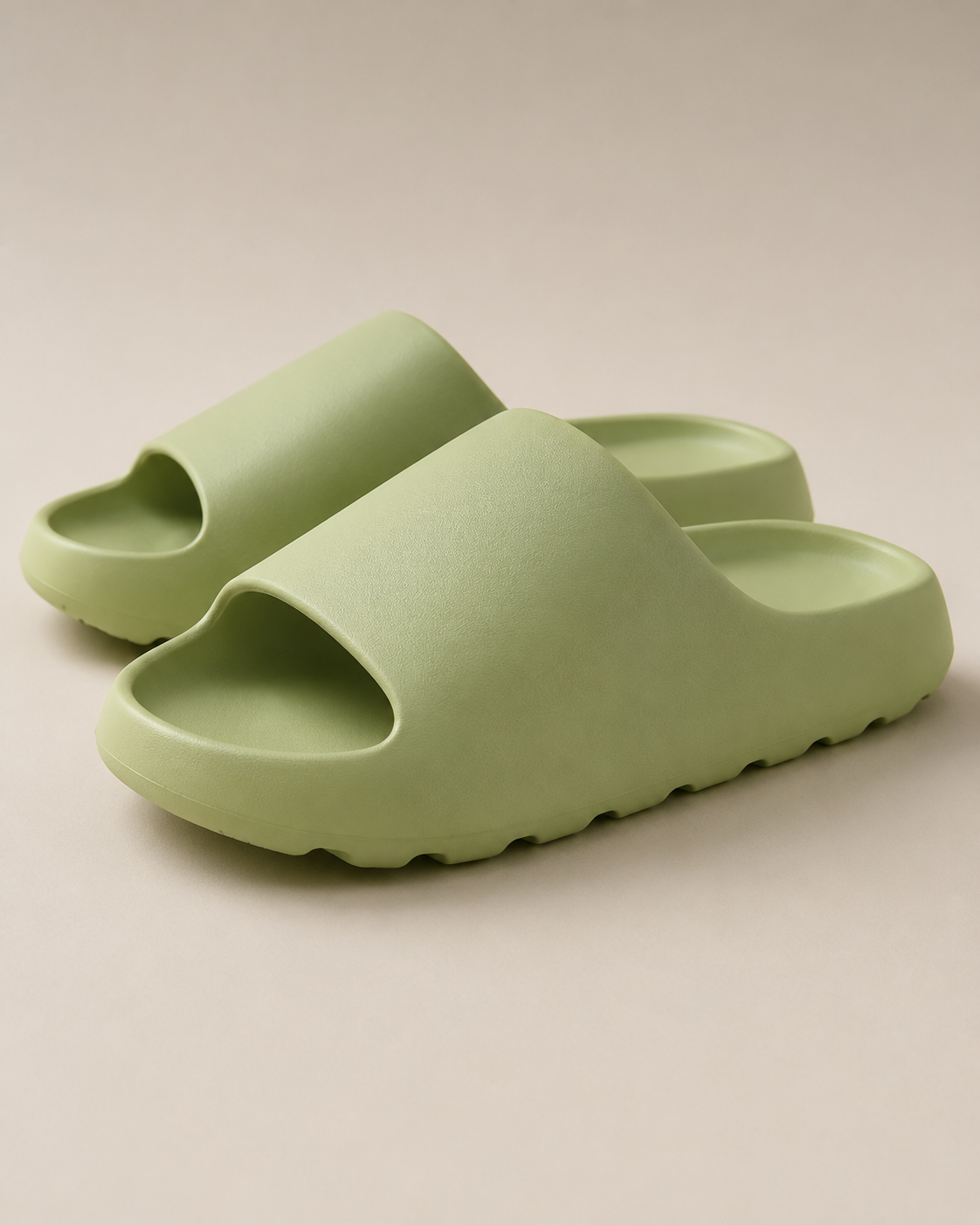 Avocado Green Cloud Comfort Slide Sandals
